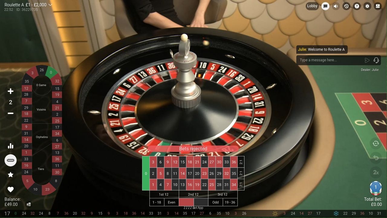 Blackjack ao Vivo